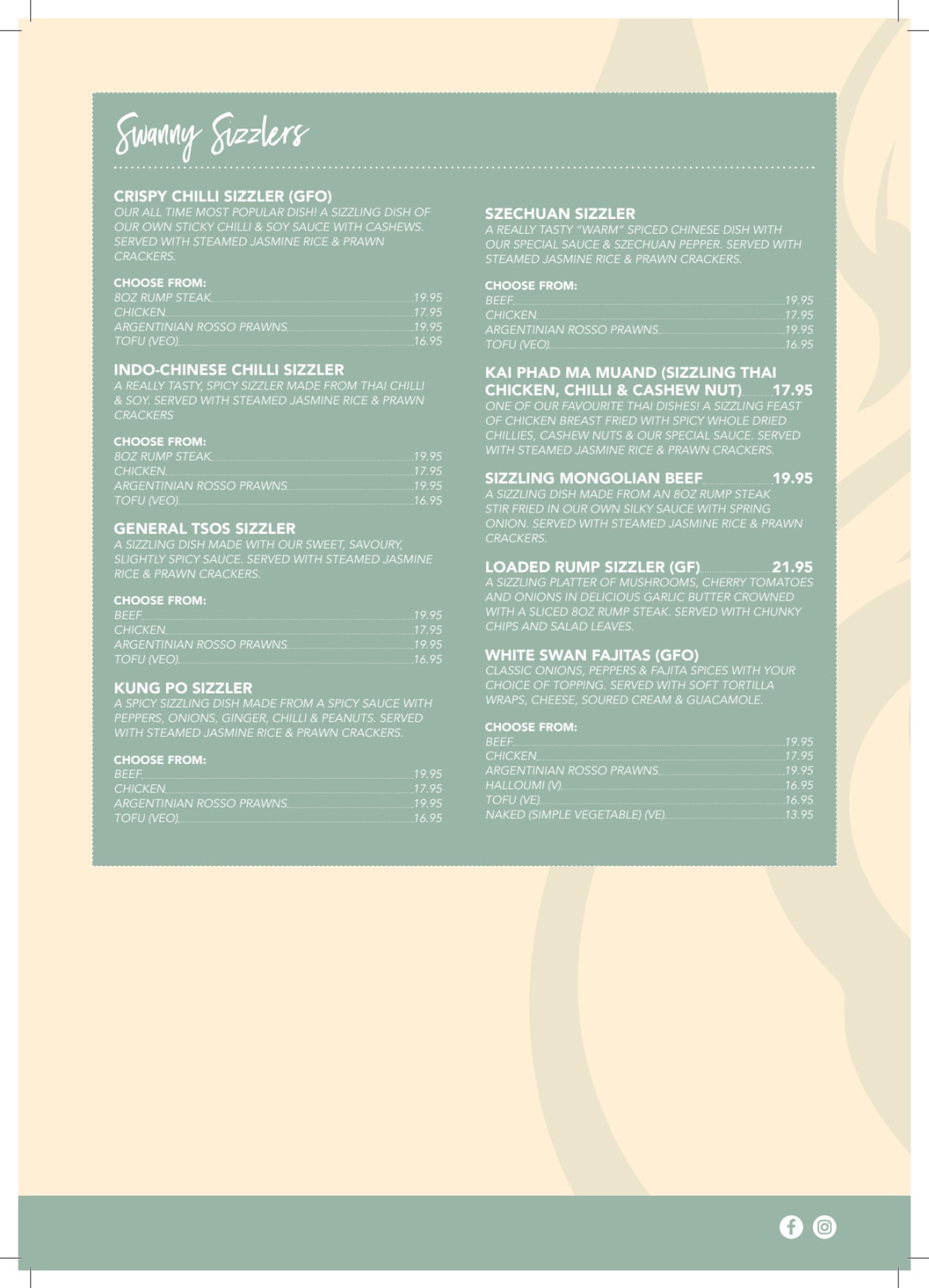 Speisekarte 2023 The White Swan in Peterborough TheFork