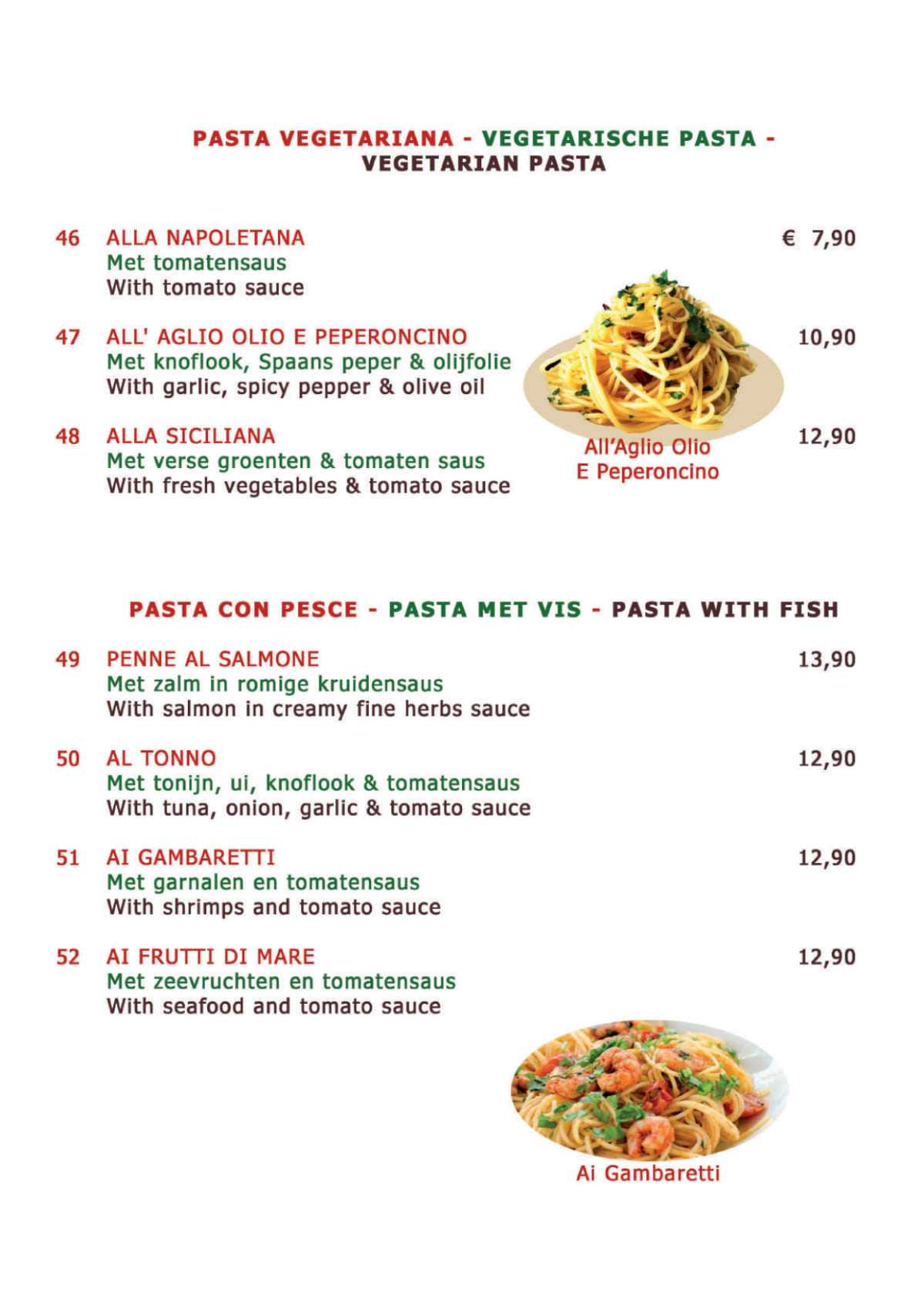 Marco Polo Pizzeria-Steakhouse menu