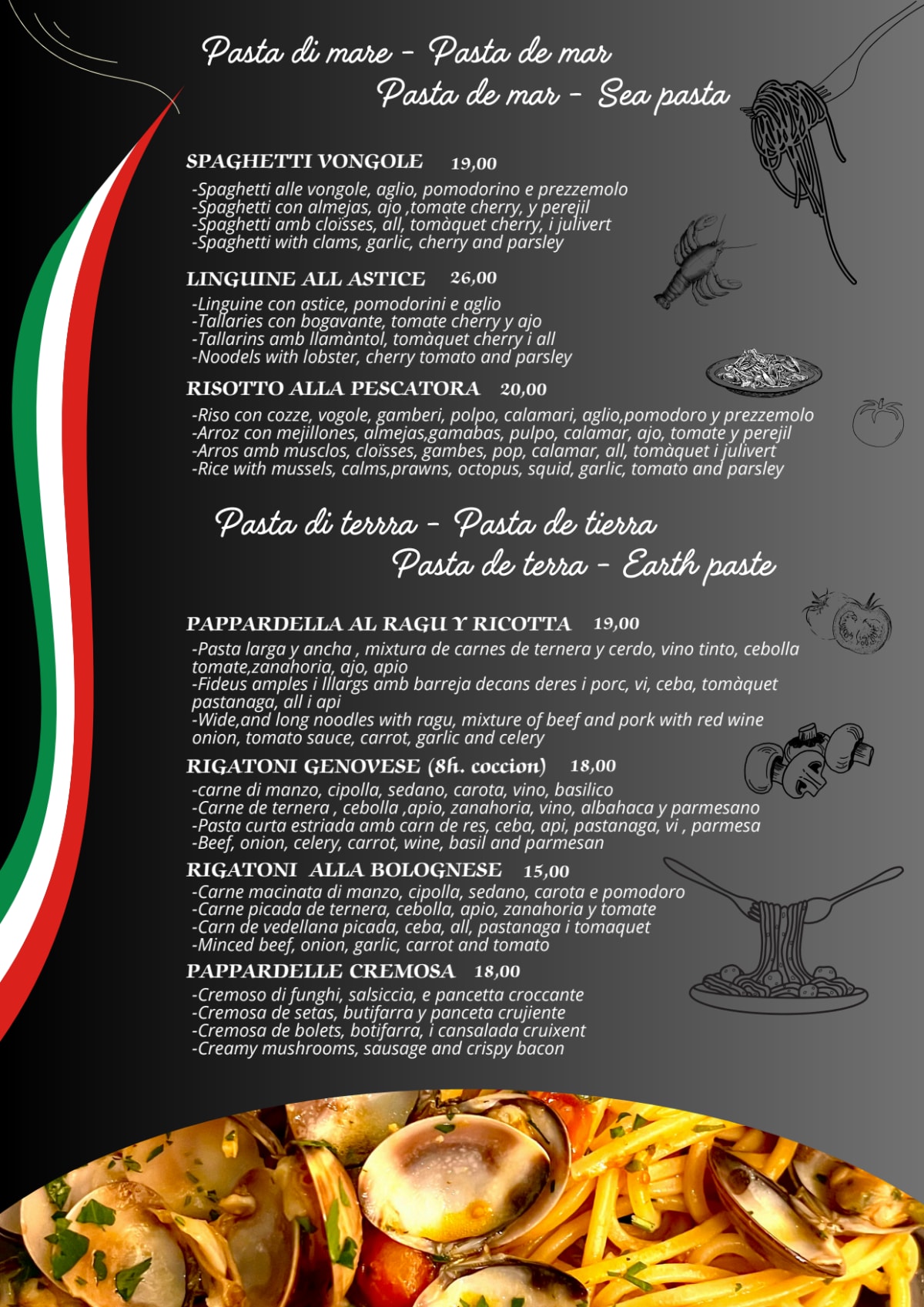 La Piazzetta GranVia menu