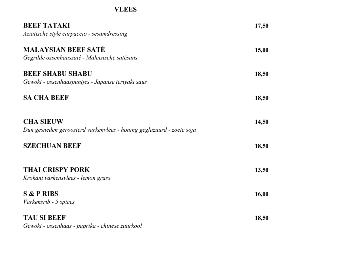 Menu 2024 Cha House Restaurant & Lounge em Ede TheFork