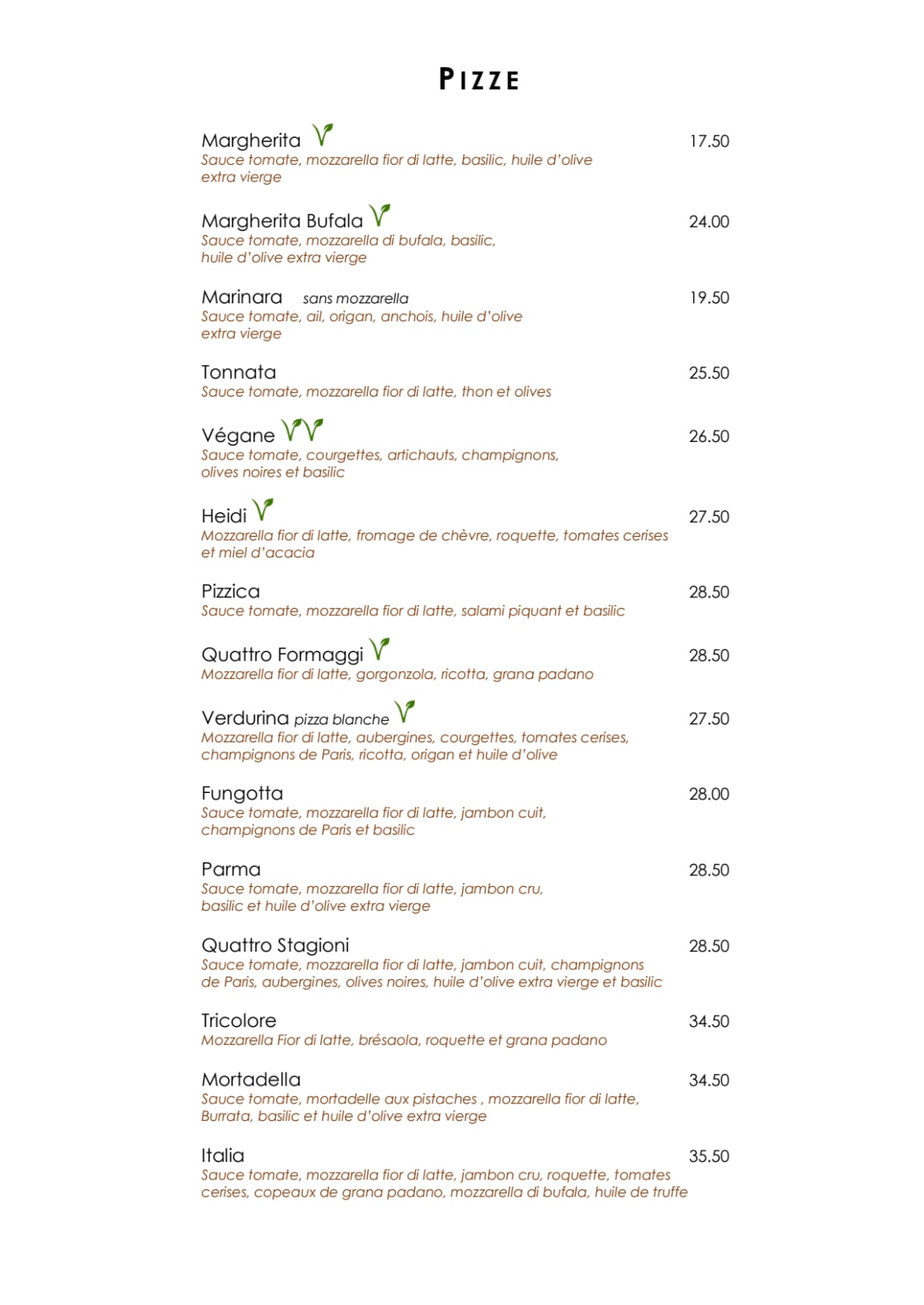 Menu 2024 Mangia Bene in Genève TheFork