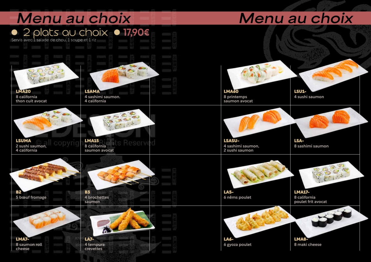 Kyokoi menu