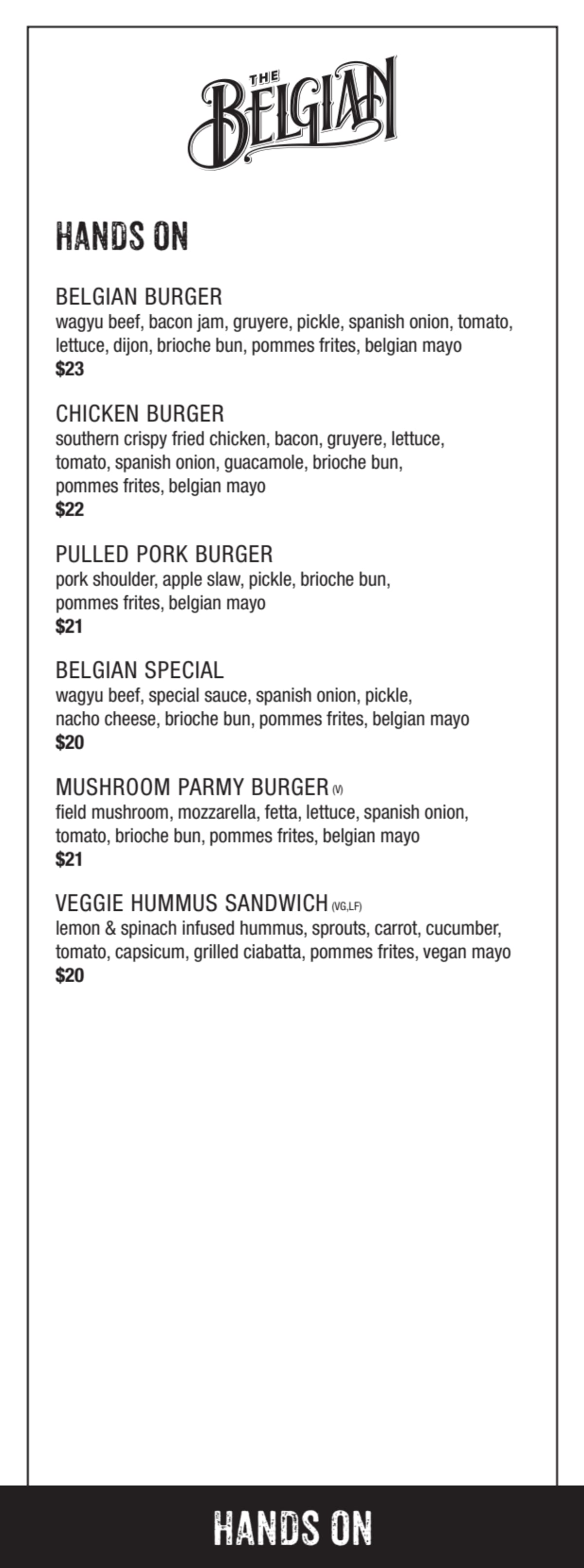 Menus 2023 Belgian Beer Cafe 'Oostende' in Adelaide (SA) TheFork