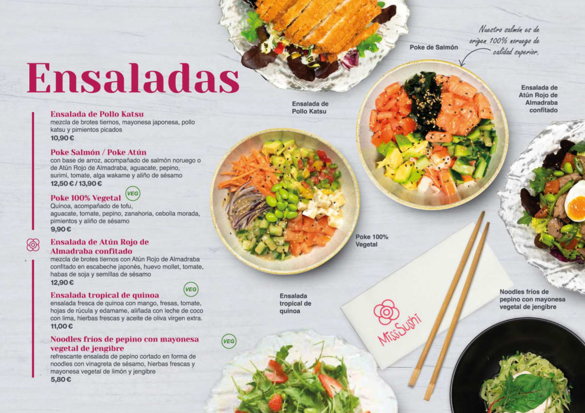Miss Sushi - Santa Ana menu