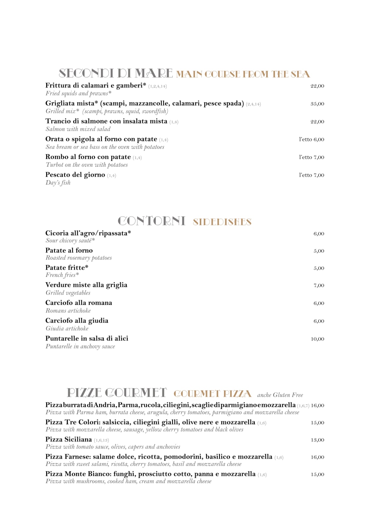 Virgilio menu