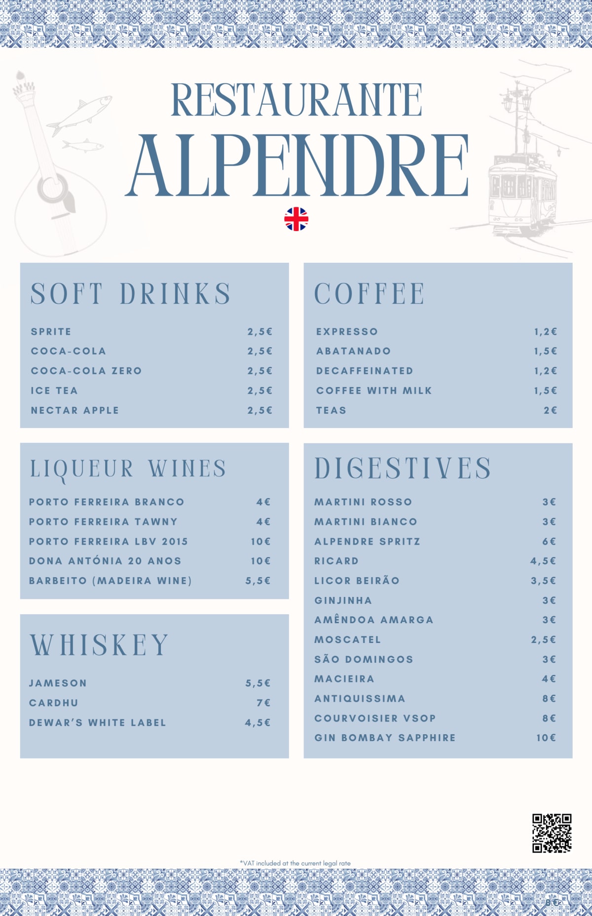 Alpendre menu