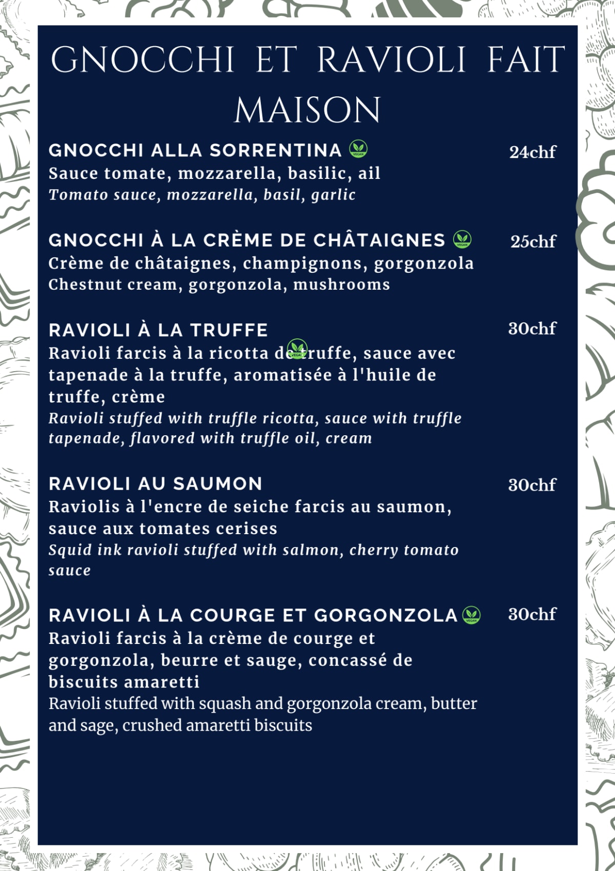 Scalo 34 menu