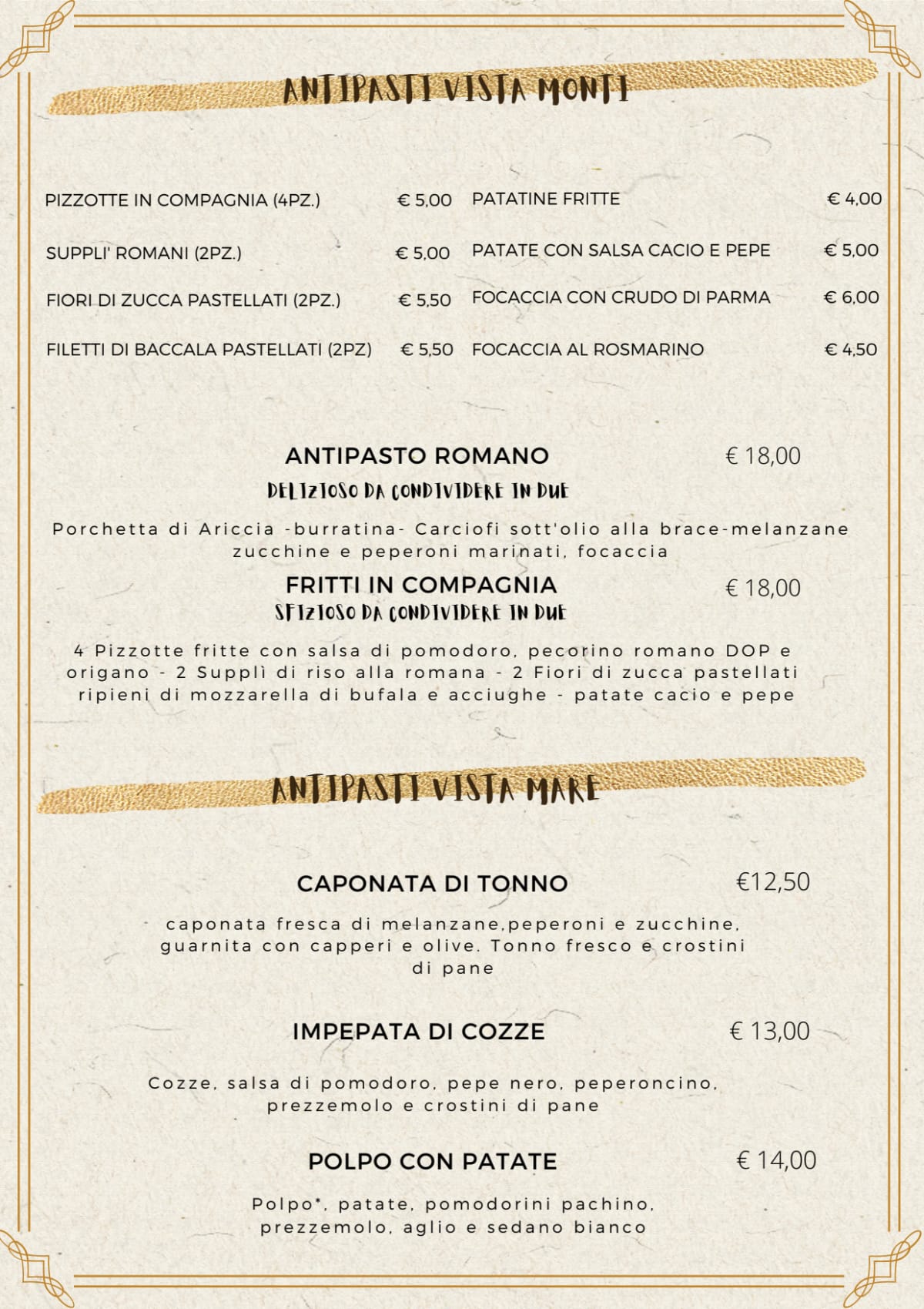 Menù completo e carta 2024 Cacio & Pepe a Trento TheFork