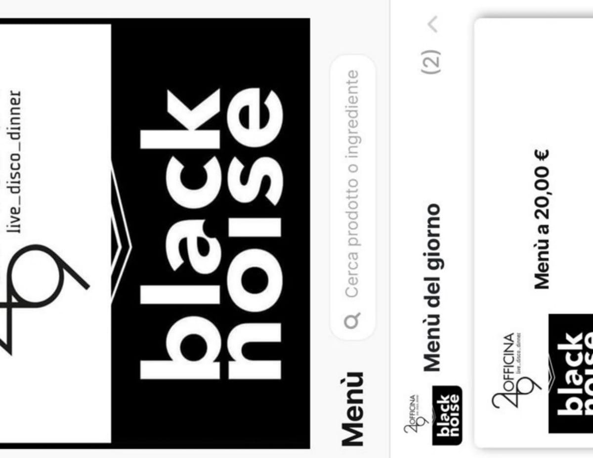 Menù completo e carta 2024 Black Noise Officina 249 a Nocera