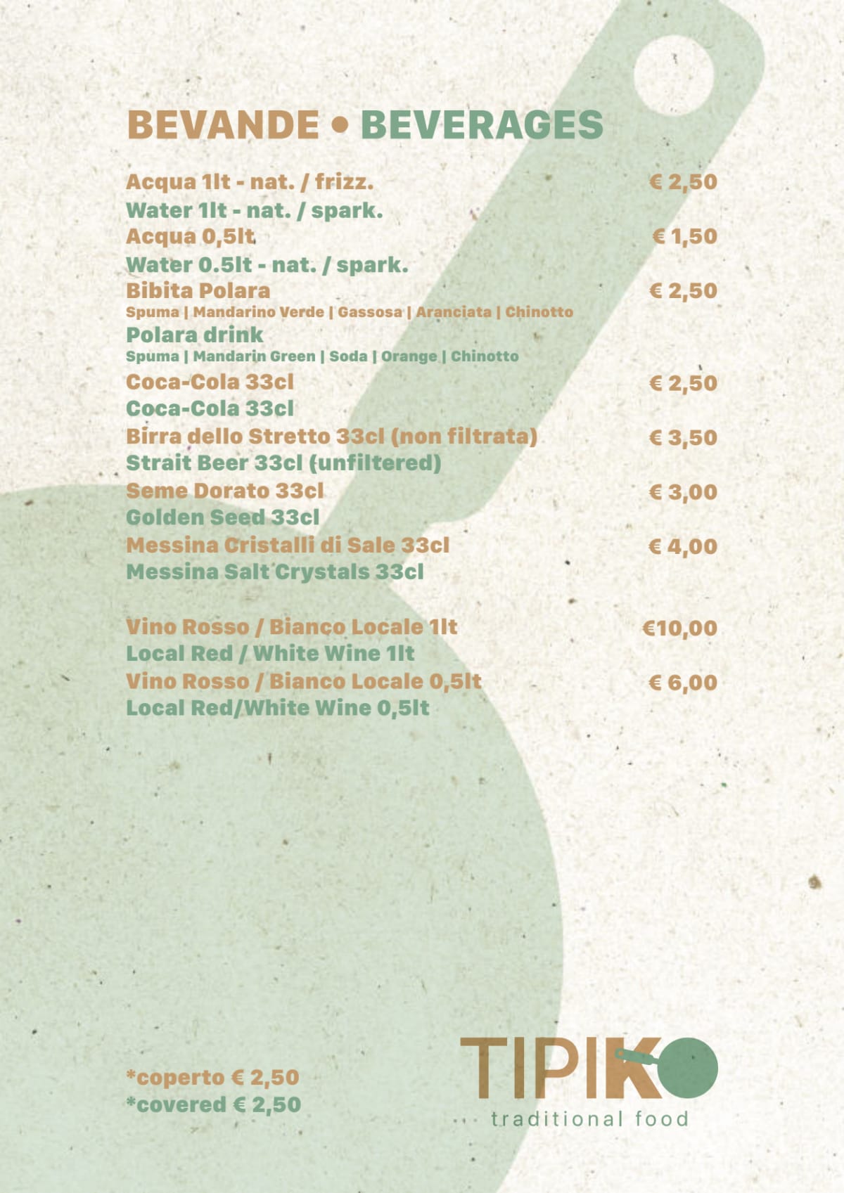 Menù completo e carta 2024 - Tipiko a Ispica | TheFork