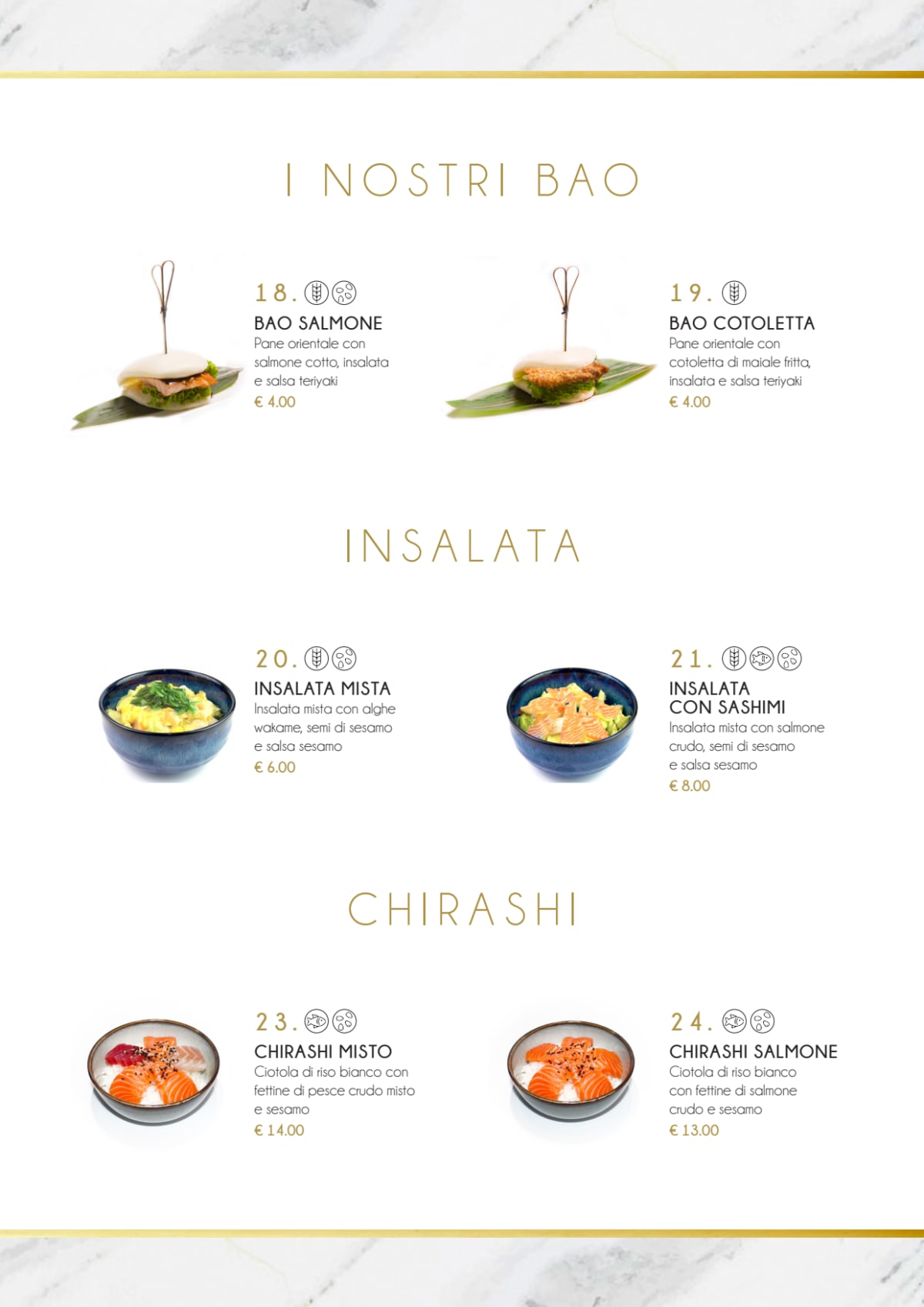 Senju menu