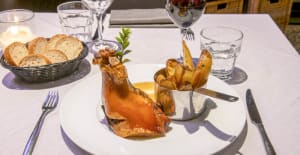 Galletto nostrano con patate e rosmarino - Buca San Petronio, Bologna