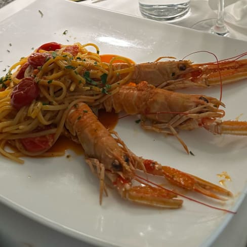 Linguine agli scampi - Hosteria della Musica, Milan