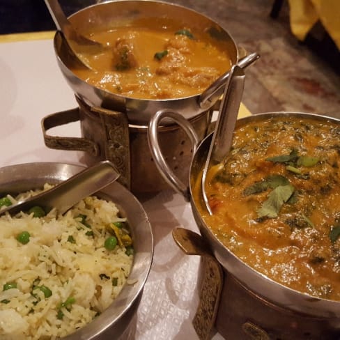 Matar Pilaff / Poulet Korma / Poulet Sagwala - Chez Hashana, Paris