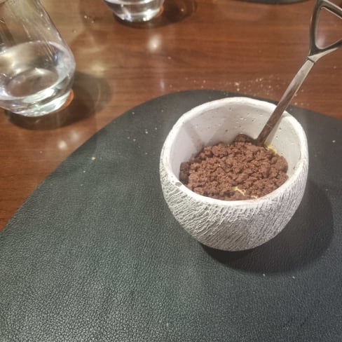 Tiramisu' in vasetto con terra al cacao - Dema Restaurant, Rome