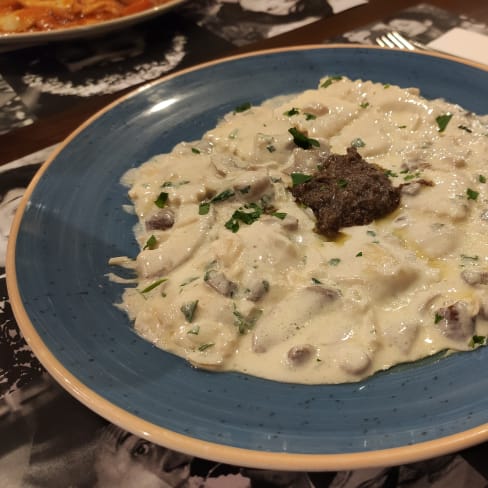 ravioli con truffa - Pizzeria Trattoria Romolo, Las Rozas