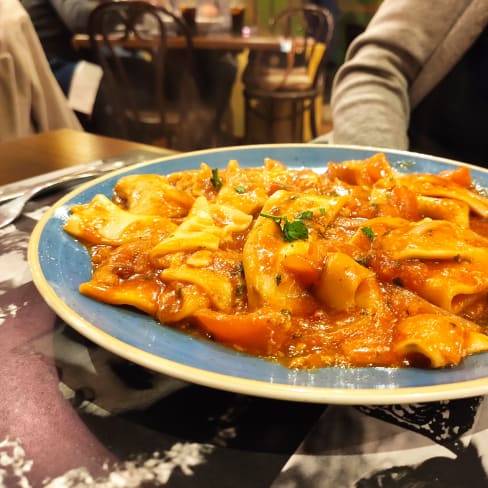 paccheri diavolo - Pizzeria Trattoria Romolo, Las Rozas