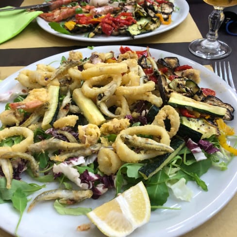 Fritto misto con verdure gratinate - Santander