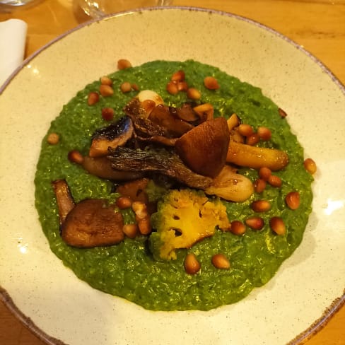 Risotto aux herbes et légumes - La Souris Verte, Paris