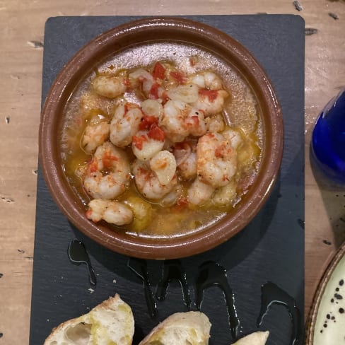 Gambas al ajillo - Tí­rame Una Bar Restaurante, Madrid