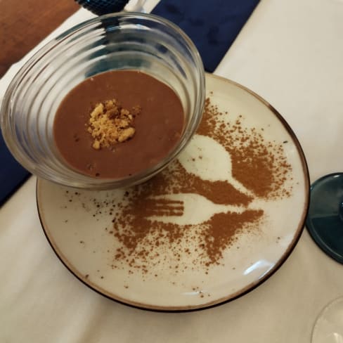 Mousse de chocolate, caramelo au beurre sallé & crumble - Farol de Santa Luzia, Lisbon