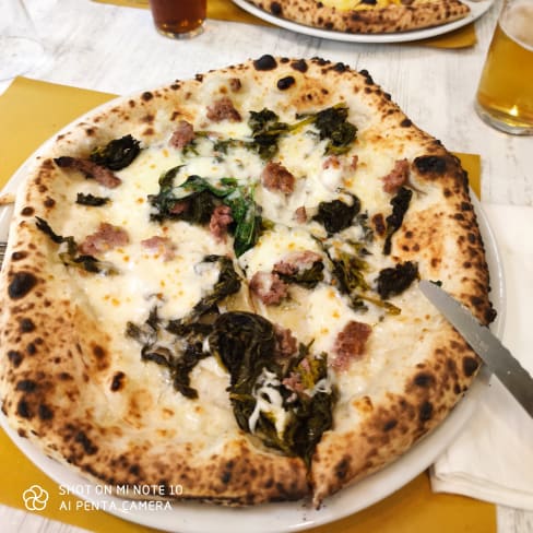 La mia pizza salsiccia e friarielli  - Pizzeria da Antonio, Rome