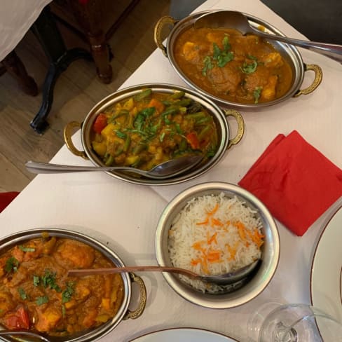 Poulet tikka masala and curry - Royal Kashmir, Paris