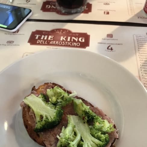 Bruschetta salsiccia e broccoli - The King dell'Arrosticino, Rome