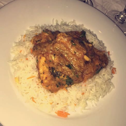 Poulet au curry et riz basmati - Jardin du Kashmir, Paris