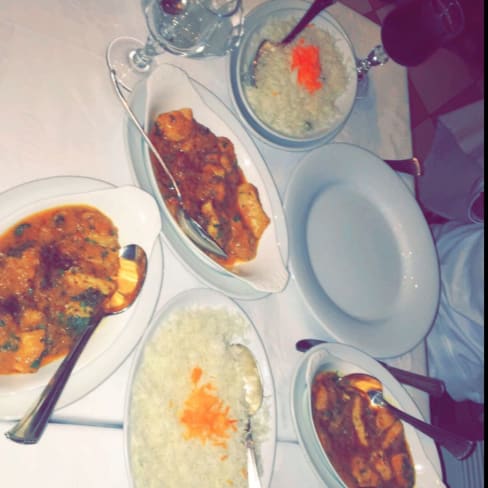 Poulet au curry et riz basmati - Jardin du Kashmir, Paris