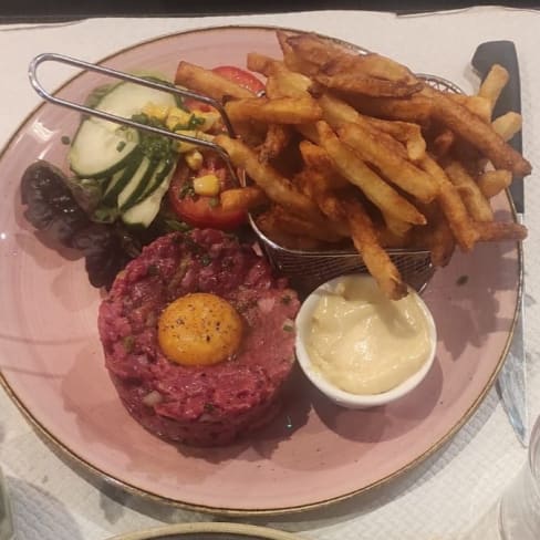 Tartare de Bœuf Charolais aux Couteaux, Préparé Minute - Le Duo D&S, Paris