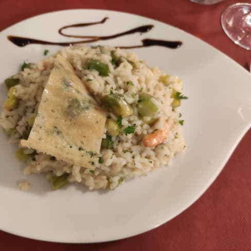 Risotto Scampis et asperges - La Mascotte, Grand-Lancy