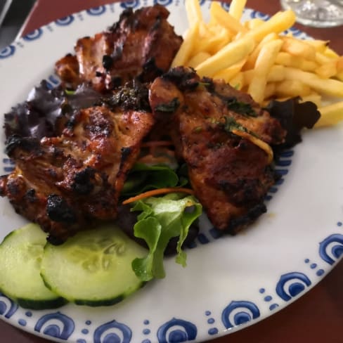 Poulet à la portuguaise - Le Bistro de Longchamp, Paris