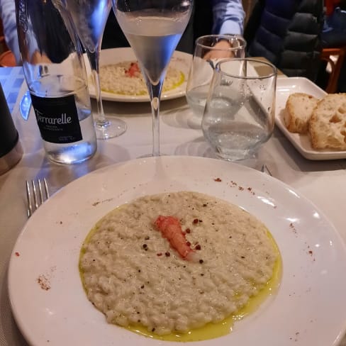 RISOTTO CACIO E PEE CON GAMBERI DI MAZARA DEL VALLO  - 19.26 Bistrò, Milan