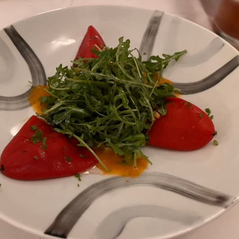 Pimientos del piquillo farcis à la brandade de morue - Au Bascou, Paris