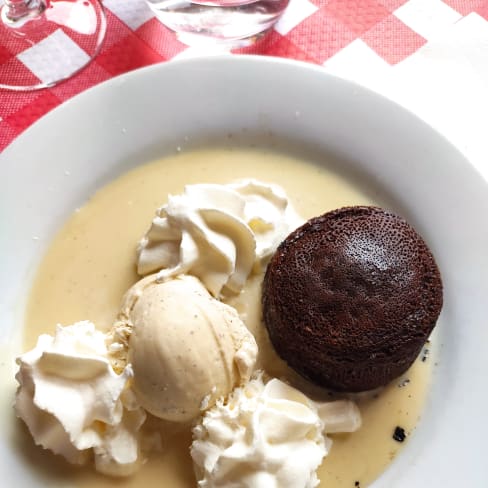 Moelleux au chocolat - Le Cabanon de la Butte, Paris