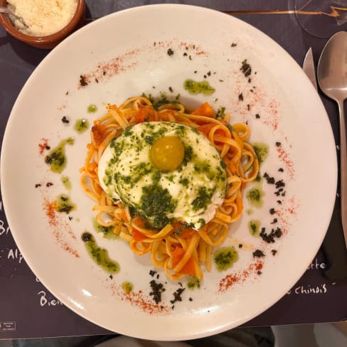 Tagliatelles aux tomates confites et mozzarella di buffala - Nolita Caffe, Clichy