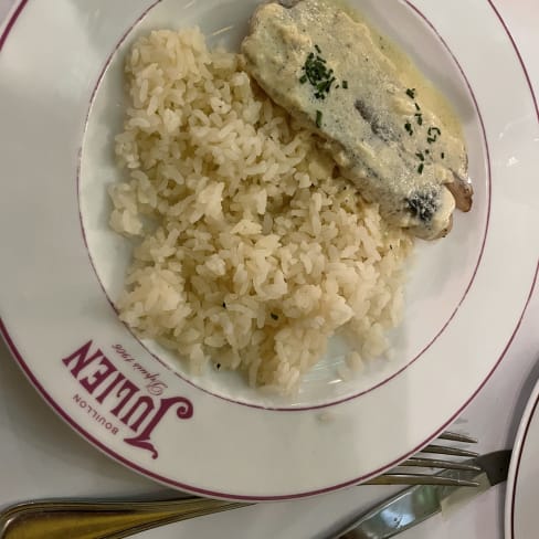 Fish and rice - Chez Julien, Paris