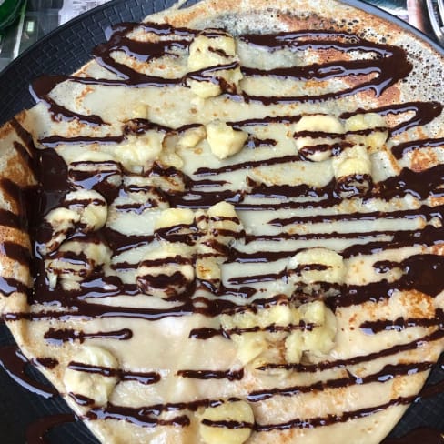 Bananes poêlées au beurre, chocolat fondu - Divin'Art, Paris