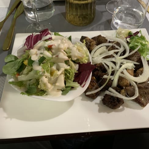 Dibi d’agneau et salade maison  - O Lac Rose, Paris