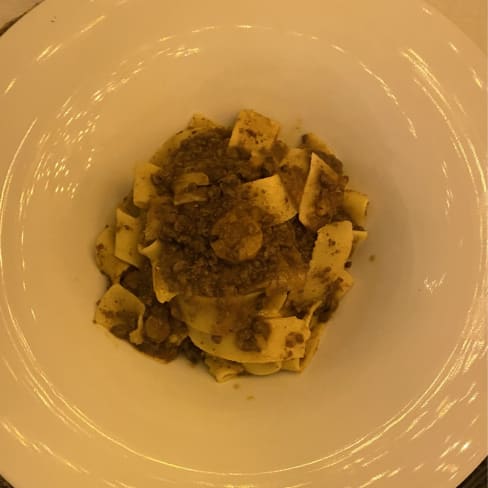 Pappardelle ragù di cinghiale e cipolla rossa caramellata - Tierra Milano, Milan