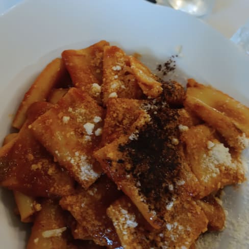 Pacchero con sugo di coda alla vaccinara - Osteria Romana, Rome