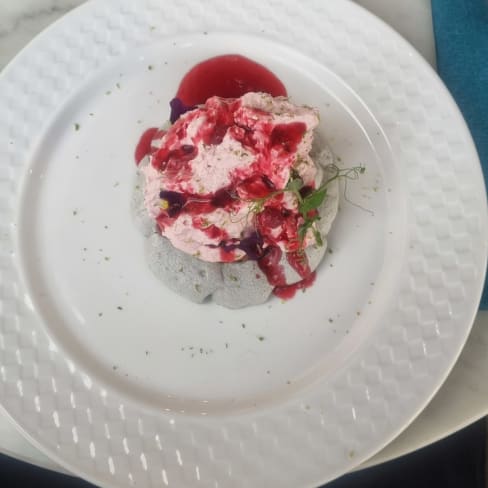 Salade de fruits et boule de glace vanille  - Pratolina, Paris