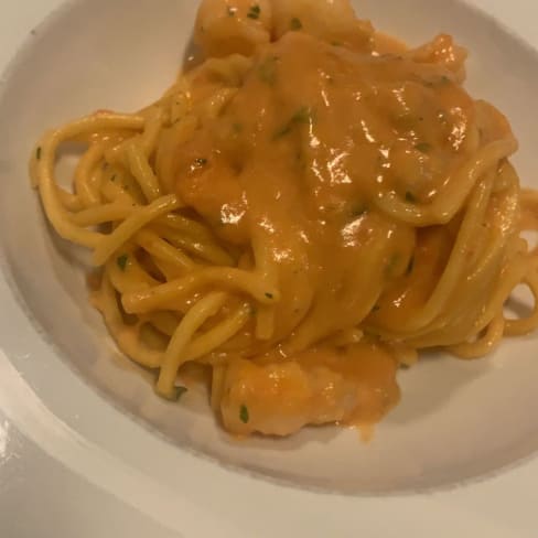 Pasta con gambas - Da Luca, Alcobendas