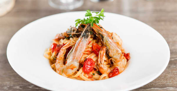 Linguine aux gambas - Dulcinea, Paris