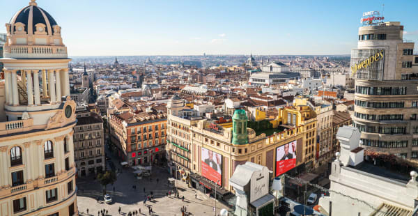 Vistas desde la terraza  - Ella Sky Bar Madrid, Madrid