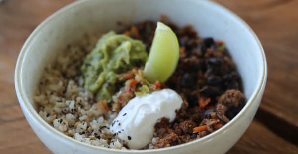 Burrito bowl de ternera chipotle - GreenVita - Diagonal Mar, Barcelona