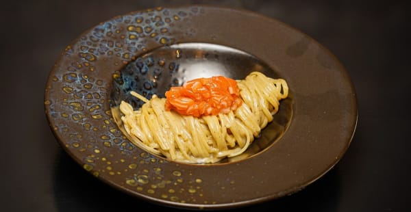 Linguina cacio e pepe con tartare di salmone - Il Fortino Bistrot, Milano