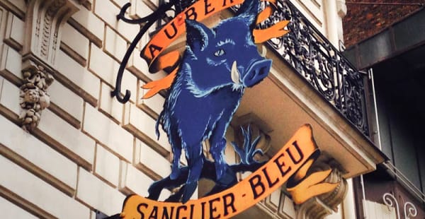 enseigne - Le Sanglier Bleu, Paris