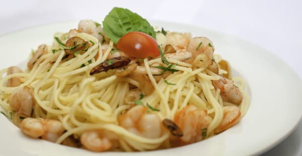 Spaghetti Ajo y Gambas - El Felino, Barcelona